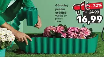 COUNTRY Side Gărduleţ pentru grădină 900x15 cm plastic 1 buc