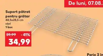 Kaufland COUNTRY Side Suport pătrat pentru grătar 48,5x28,5 cm oţel 1 buc Ofertă