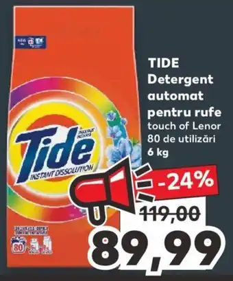 Kaufland TIDE Detergent automat pentru rufe touch of Lenor 80 de utilizări 6 kg Ofertă