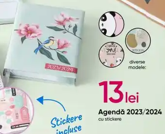 Agendă 2023/2024 cu stickere