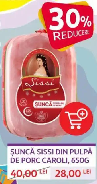 Auchan ŞUNCĂ SISSI DIN PULPĂ DE PORC CAROLI, 650G Ofertă