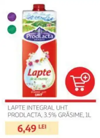 Auchan LAPTE INTEGRAL UHT PRODLACTA, 3.5% GRĂSIME 1l Ofertă
