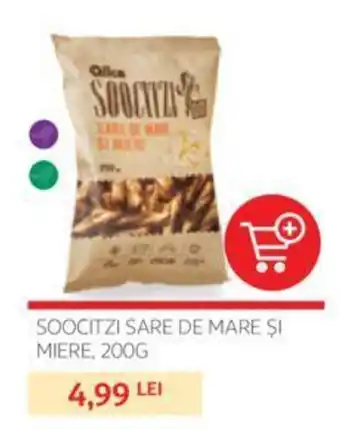 Auchan SOOCITZI SARE DE MARE ŞI MIERE, 200G Ofertă