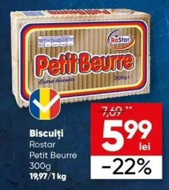 PROFI Biscuiţi Rostar Petit Beurre 300g Ofertă