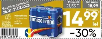Timişoreana Pachet bere 6x0,5L
