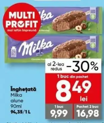 PROFI Îngheţată Milka alune 90ml Ofertă
