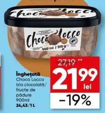 PROFI Îngheţată Choco Locco trio ciocolată/ fructe de pădure 900ml Ofertă