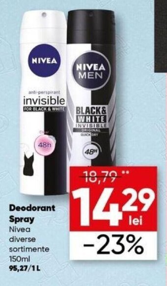 PROFI Deodorant Spray Nivea diverse sortimente 150ml Ofertă