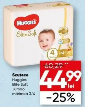 PROFI Scutece Huggies Elite Soft Jumbo mărimea 3/4 Ofertă