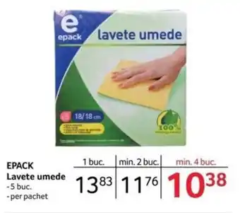 Selgros EPACK Lavete umede 5 buc. per pachet Ofertă