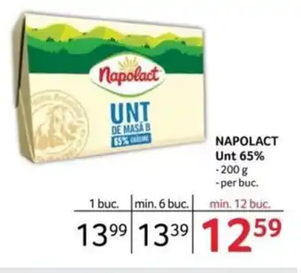 Selgros NAPOLACT Unt 65% 200 g Ofertă