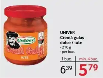 Selgros UNIVER Cremă gulaş dulce / iute 210g Ofertă