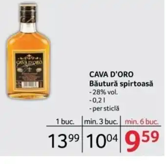 Selgros CAVA D'ORO Băutură spirtoasă 28% vol. 0.2l Ofertă
