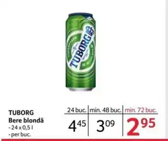 Selgros TUBORG Bere blondă 0.5l Ofertă