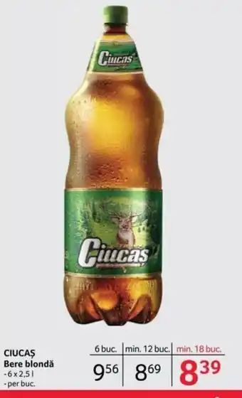 Selgros CIUCAŞ Bere blondă 2.5l Ofertă