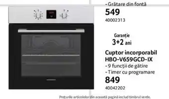Selgros HEINNER Cuptor incorporabil HBO-V659GCD-IX Ofertă