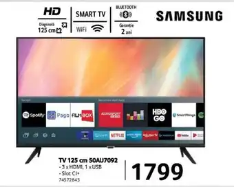 Selgros SAMSUNG TV 125 cm 50AU7092 Ofertă