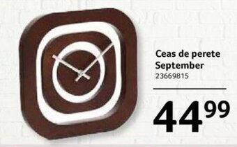 Selgros Ceas de perete September Ofertă