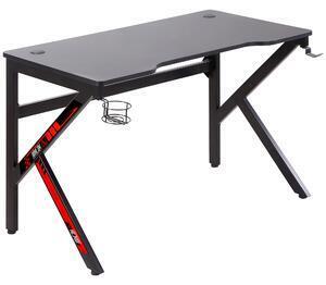 Favi Homcom birou gaming pentru computer, birou pc cu suport pahare si suporturi, negru 120x60x73cm Ofertă