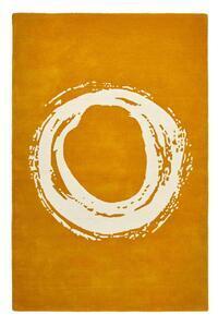 Favi Covor din lână think rugs elements circle, 150 x 230 cm, galben muștar Ofertă