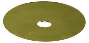 Favi Abajur plat catifea verde cu aur 45 cm Ofertă