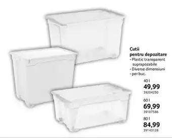 Cutii pentru depozitare 80l