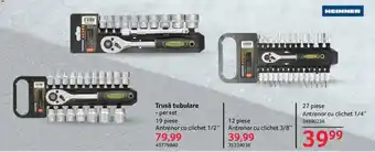 Selgros HEINNER Trusă tubulare 19 piese per set Ofertă