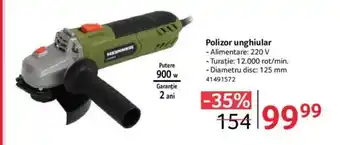 Selgros HEINNER Polizor unghiular 900w Ofertă