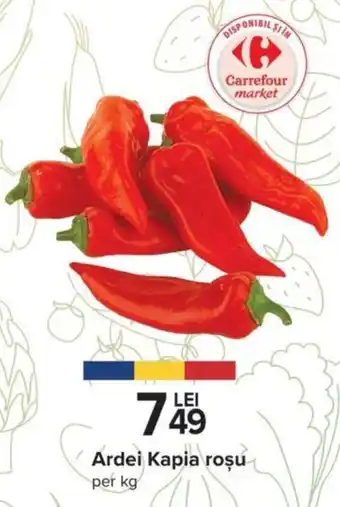 Carrefour Ardei Kapia roșu per kg Ofertă