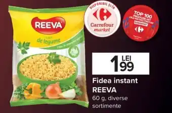 Carrefour Fidea instant REEVA 60 g, diverse Ofertă
