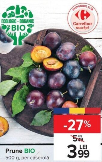 Carrefour Prune BIO 500 g, per caserolă Ofertă