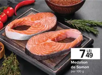 Carrefour Medalion de Somon per 100 g Ofertă
