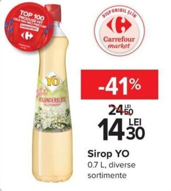 Carrefour Sirop YO 0.7 L Ofertă