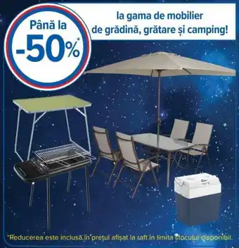 Carrefour la gama de mobilier de grădină, grătare şi camping! Ofertă