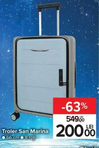 Carrefour Troler San Marina 66 cm 8 roţi Ofertă