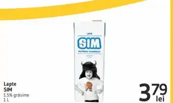 Supeco Lapte SIM 1.5% grăsime 1L Ofertă