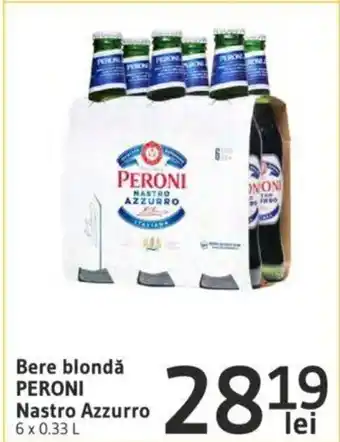 Supeco Bere blondă PERONI Nastro Azzurro 6 x 0.33 L Ofertă