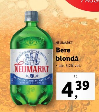 Lidl NEUMARKT Bere blondă 1L Ofertă