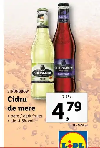 Lidl STRONGBOW Cidru de mere 0,33L Ofertă