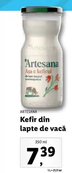 Lidl Artesana Kefir din lapte de vacă 350ml Ofertă