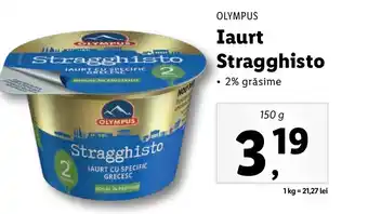 Lidl OLYMPUS Iaurt Stragghisto 150g Ofertă