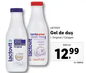 Lidl LACTOVIT, Gel de duş, 600ml Ofertă