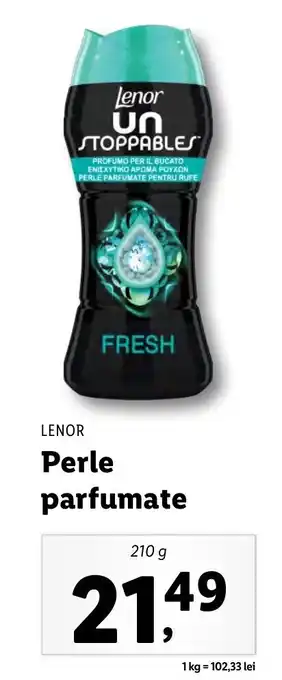 Lidl LENOR Perle parfumate, 210g Ofertă