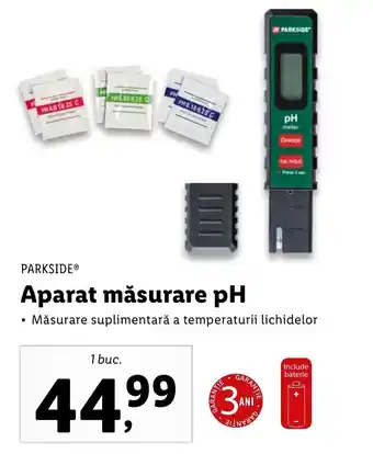 Lidl PARKSIDE Aparat măsurare pH 1buc Ofertă