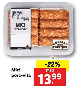 Lidl Mici porc-vită, 1kg Ofertă