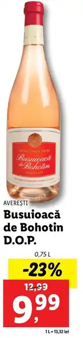 Lidl AVEREŞTI Busuioacă de Bohotin D.O.P., 0,75L Ofertă
