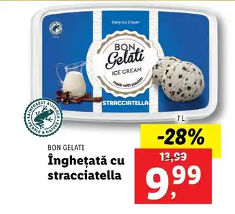 Lidl BON GELATI înghețată cu stracciatella 1L Ofertă