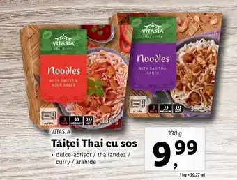 Lidl VITASIA Tăiței Thai cu sos 330g Ofertă