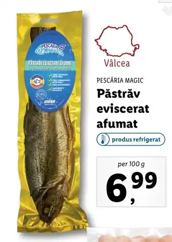 Lidl PESCĂRIA MAGIC Păstrăv eviscerat afumat per 100g Ofertă