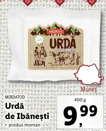 MIRDATOD Urdă de Ibăneşti 400g